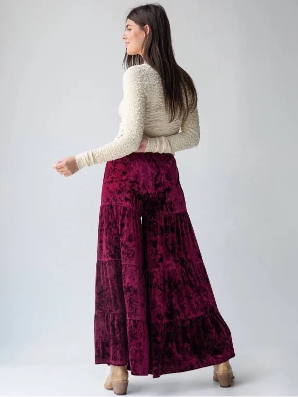 Natural Life Patti velvet palazzo pants, new without tags, never worn - Picture 2 of 7